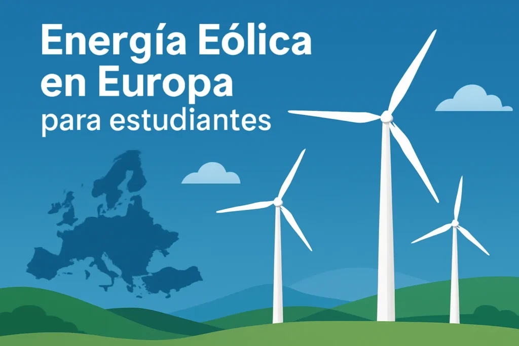 energía eólica en Europa para estudiantes
