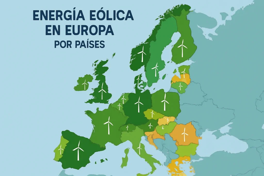 energía eólica en Europa por países