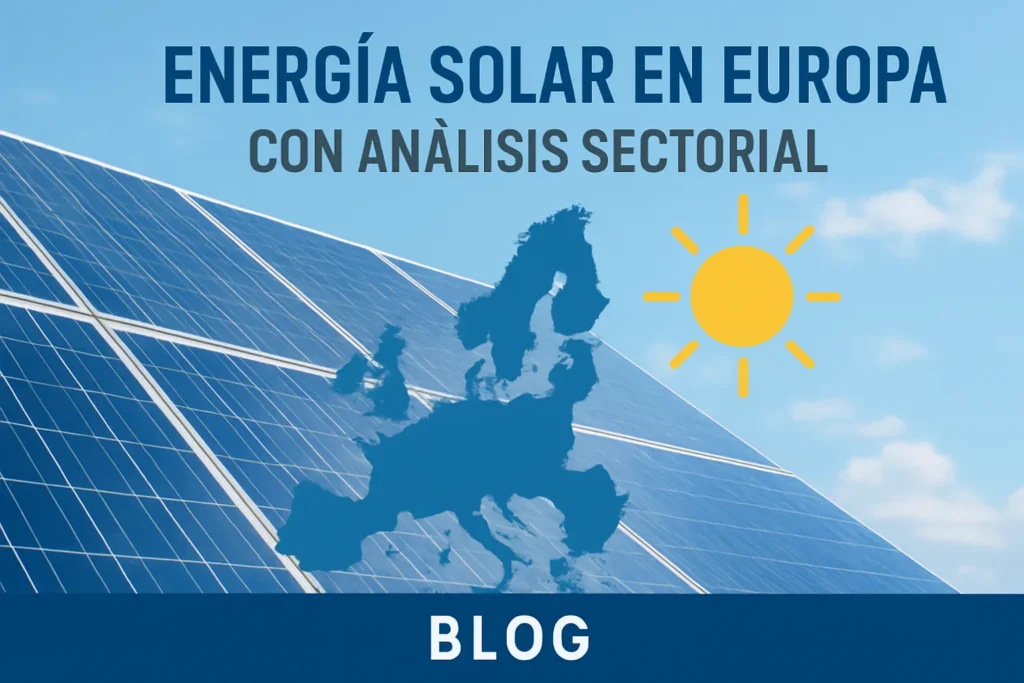 energía solar en Europa con análisis sectorial