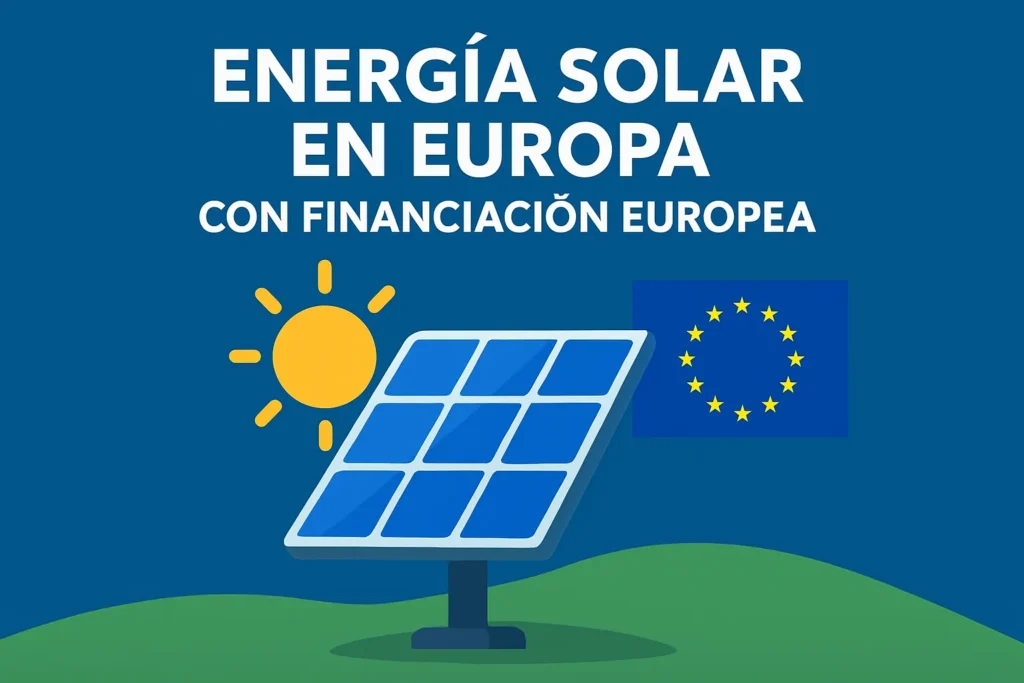 energía solar en Europa con financiación europea