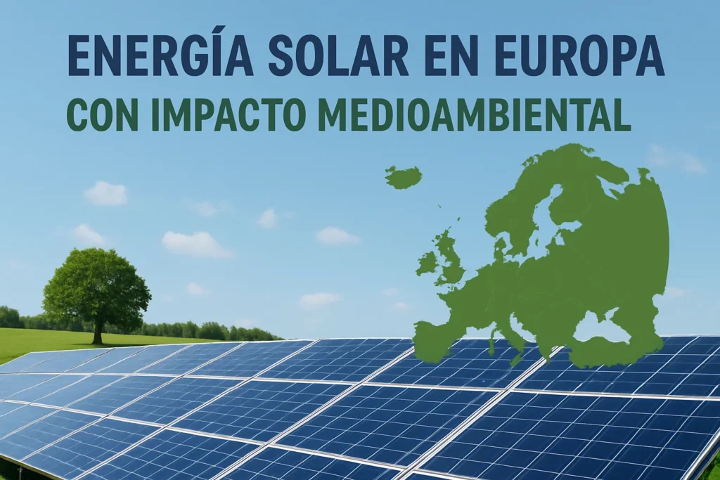 energía solar en Europa con impacto medioambiental