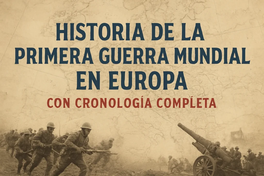 historia de la Primera Guerra Mundial en Europa con cronología completa