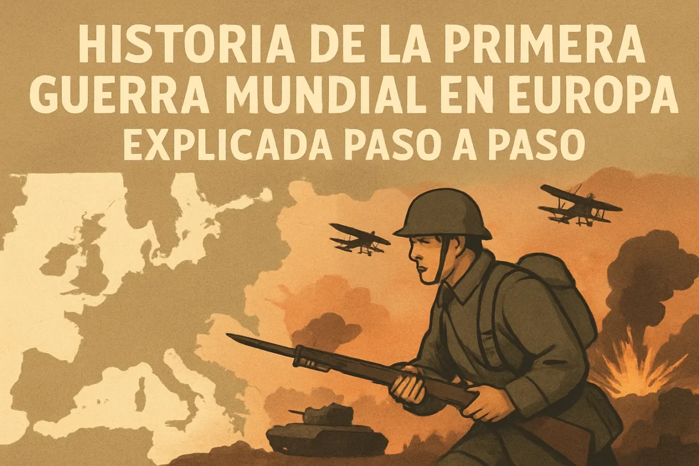 historia de la Primera Guerra Mundial en Europa explicada paso a paso