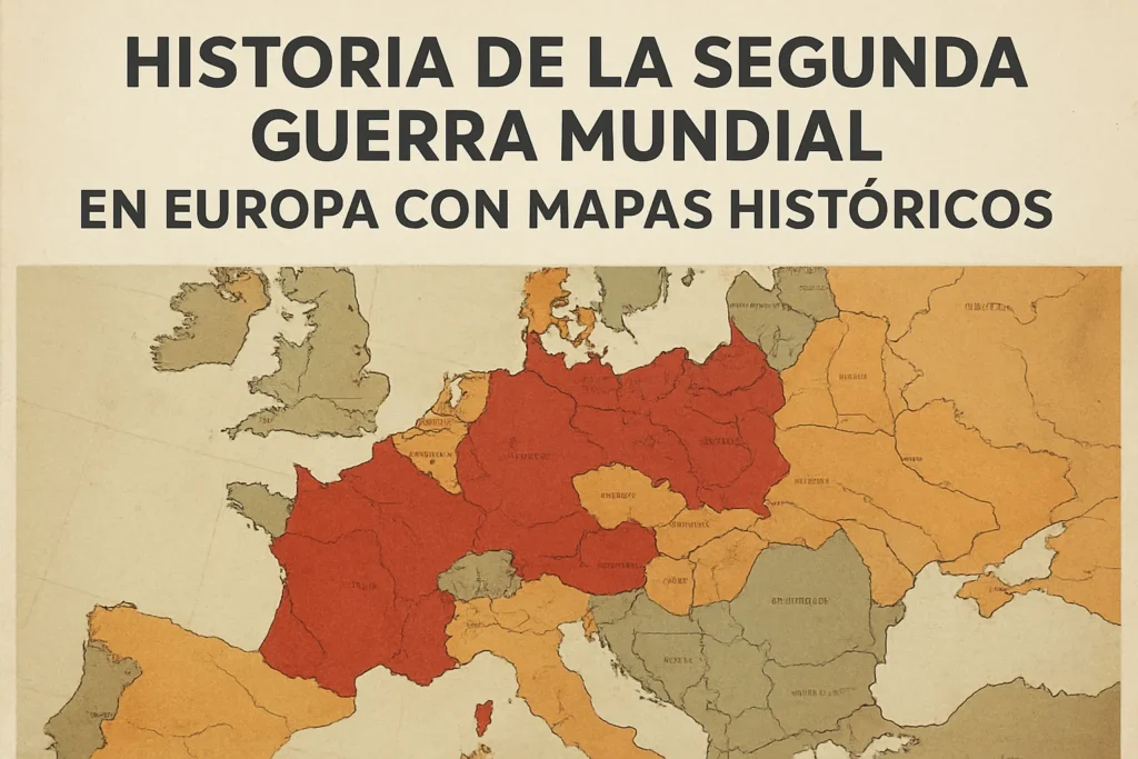 historia de la Segunda Guerra Mundial en Europa con mapas históricos
