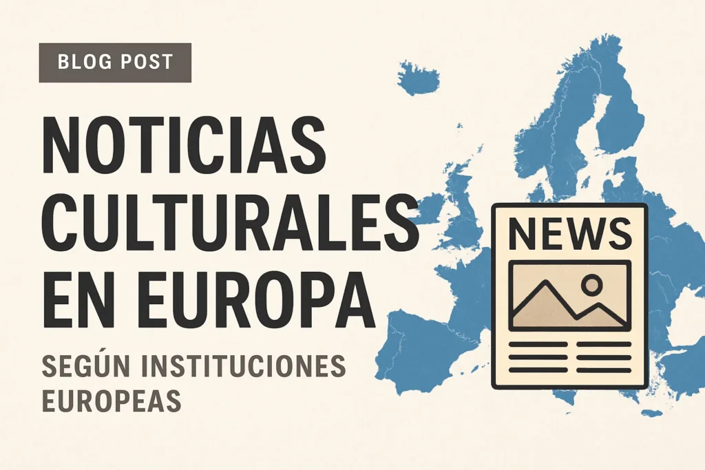 noticias culturales en Europa según instituciones europeas