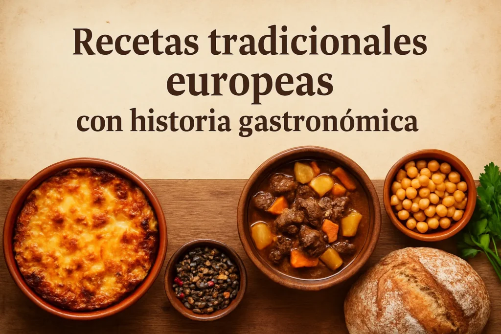 recetas tradicionales europeas con historia gastronómica
