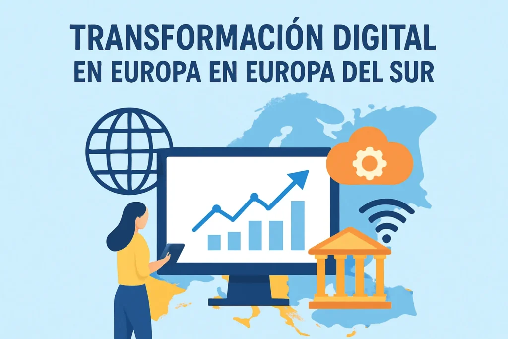 transformación digital en Europa en Europa del Sur