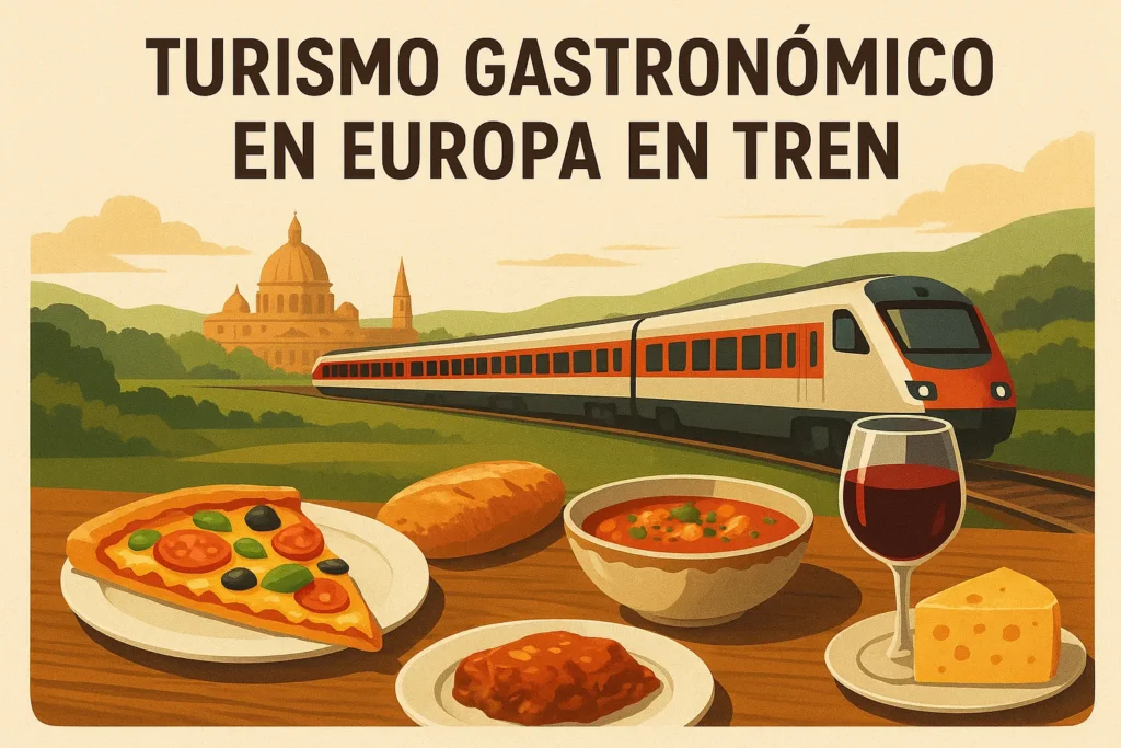 turismo gastronómico en Europa en tren