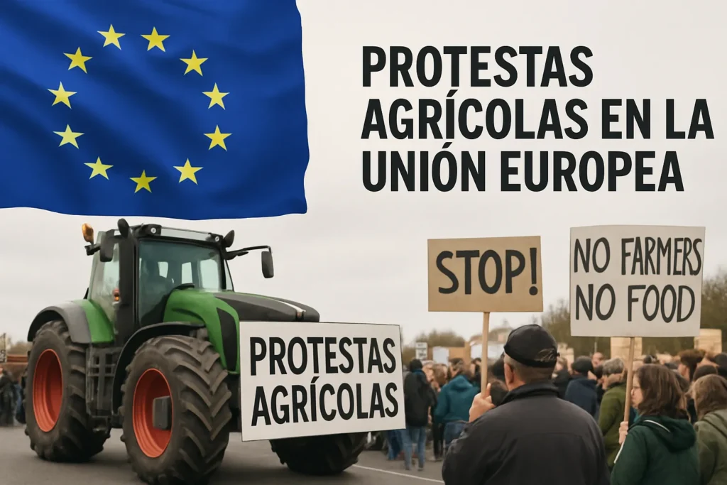 Protestas agrícolas en la Unión Europea
