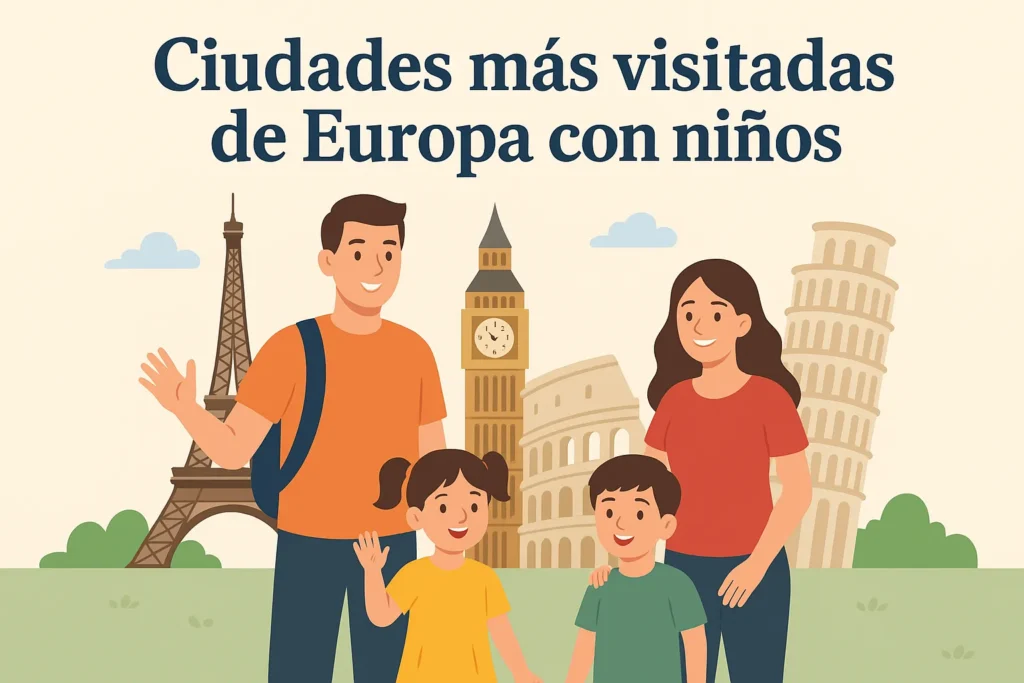 ciudades más visitadas de Europa con niños