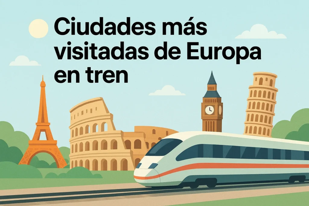 ciudades más visitadas de Europa en tren