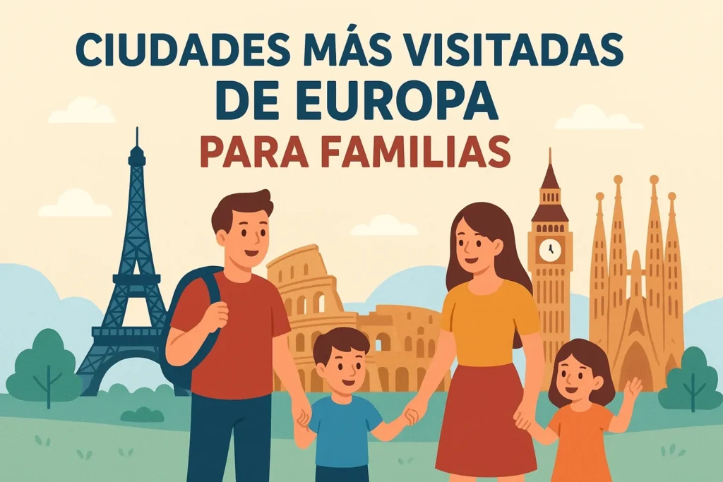 ciudades más visitadas de Europa para familias