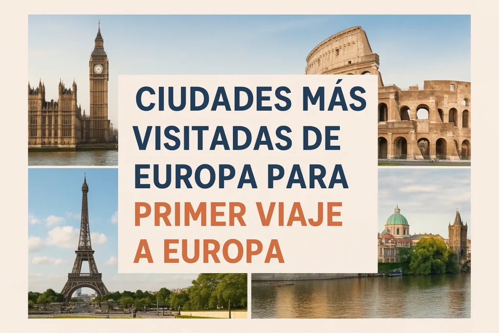 ciudades más visitadas de Europa para primer viaje a Europa