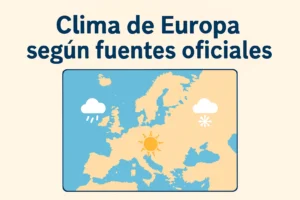 clima de Europa según fuentes oficiales