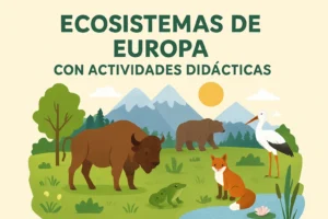 ecosistemas de Europa con actividades didácticas
