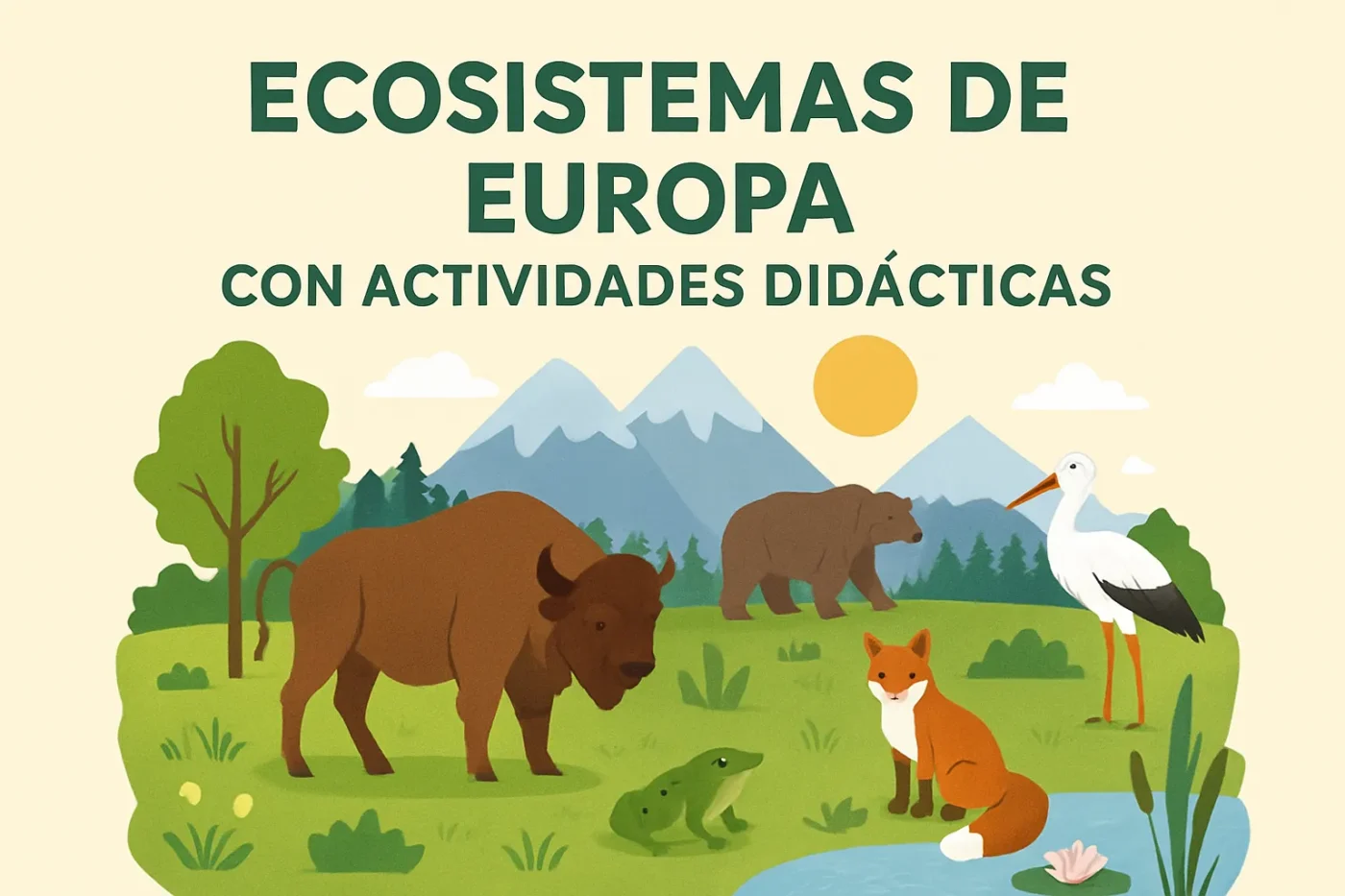 ecosistemas de Europa con actividades didácticas