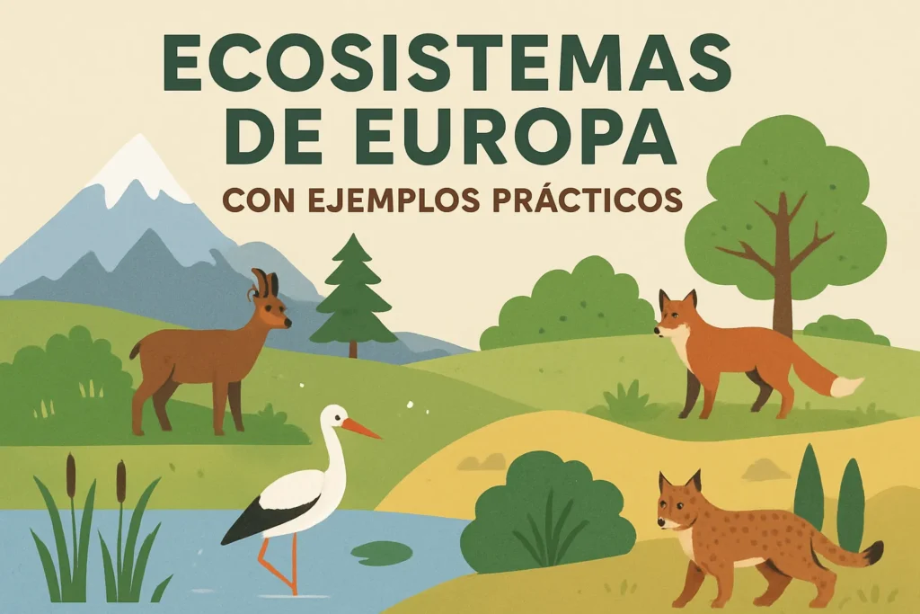 ecosistemas de Europa con ejemplos prácticos
