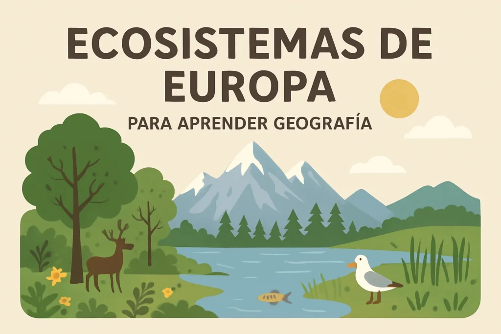 ecosistemas de Europa para aprender geografía