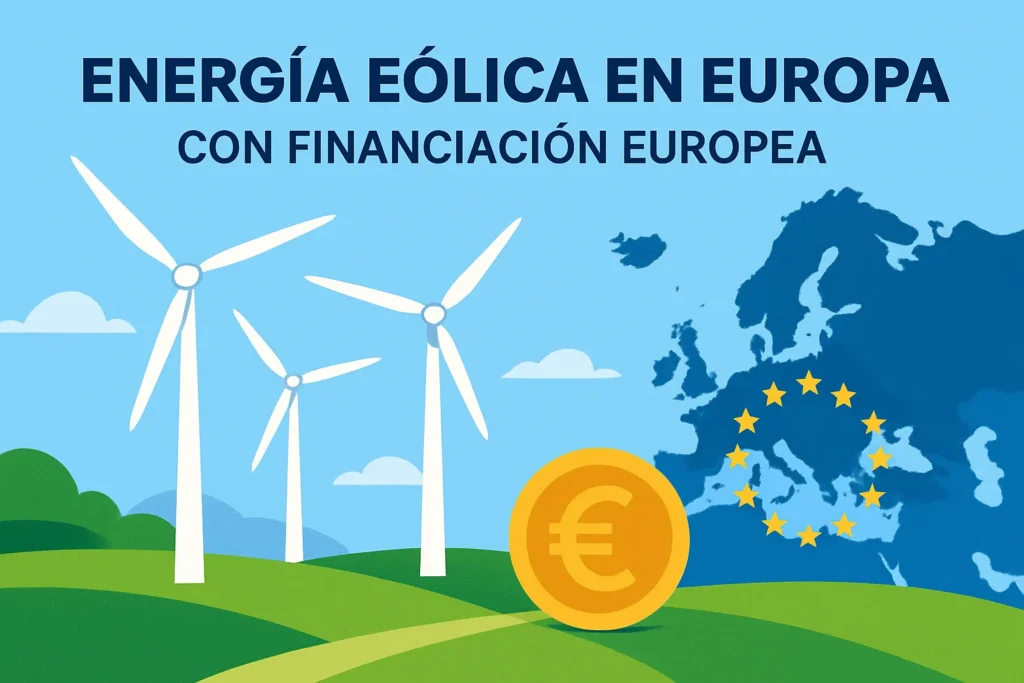 energía eólica en Europa con financiación europea