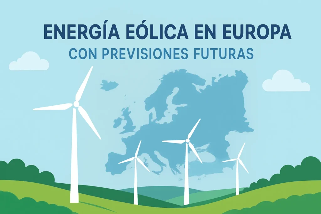 energía eólica en Europa con previsiones futuras