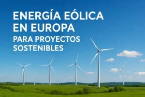 energía eólica en Europa para proyectos sostenibles