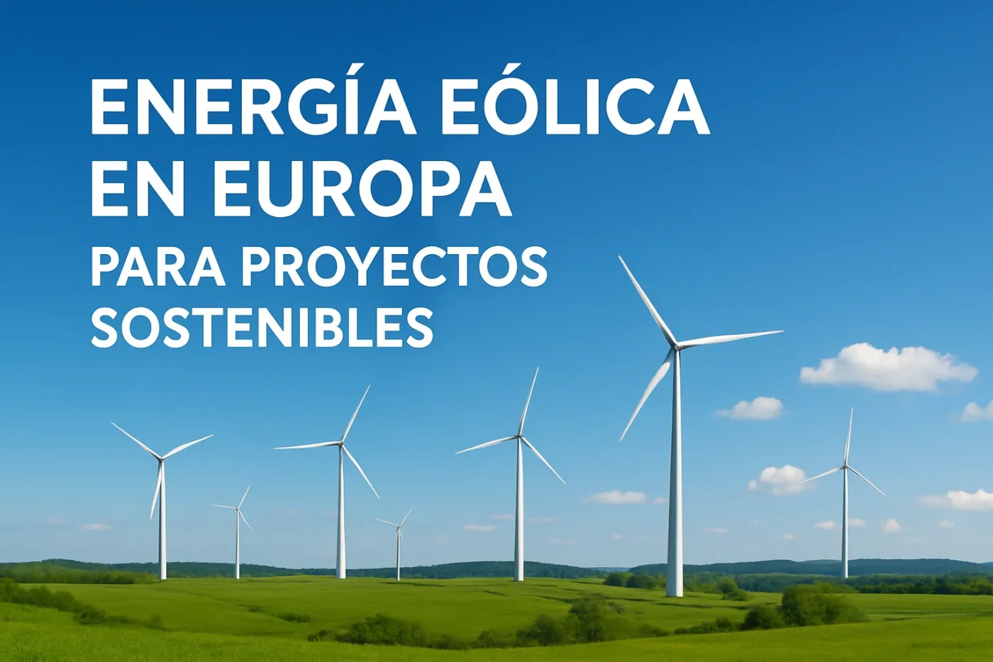 energía eólica en Europa para proyectos sostenibles
