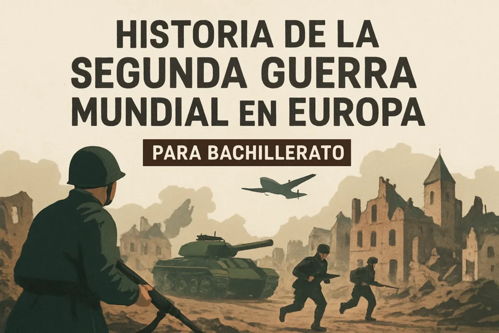 historia de la Segunda Guerra Mundial en Europa para bachillerato