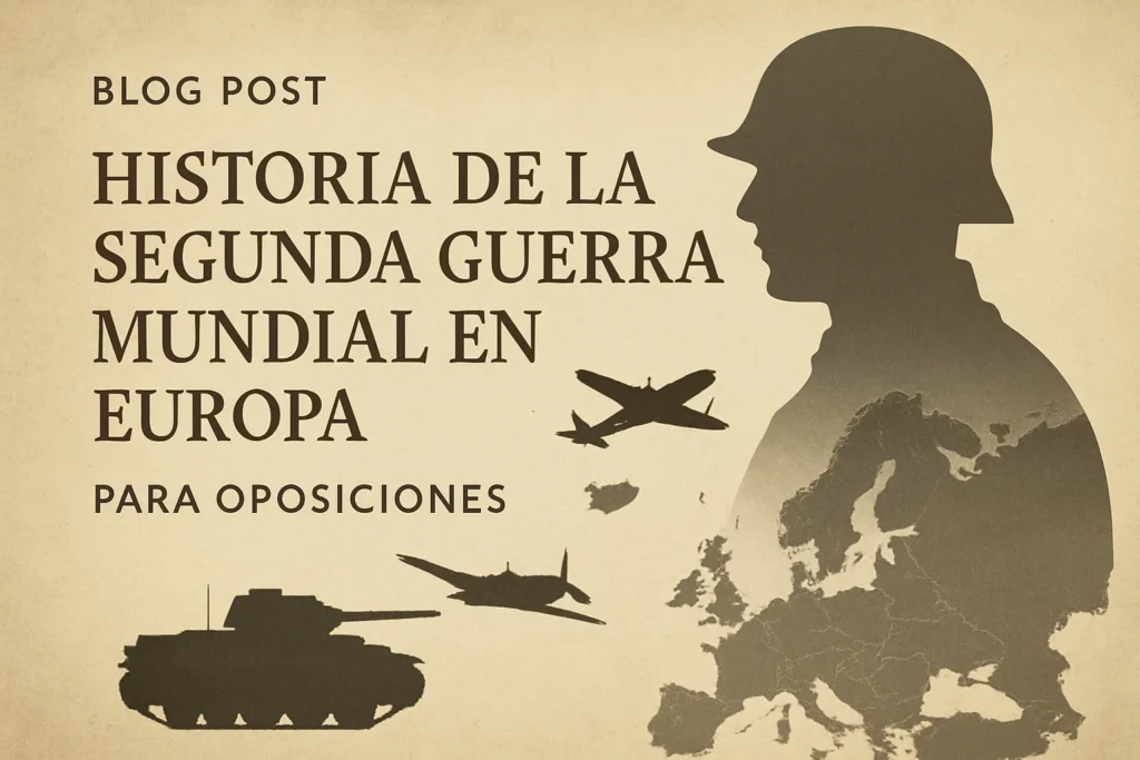 historia de la Segunda Guerra Mundial en Europa para oposiciones