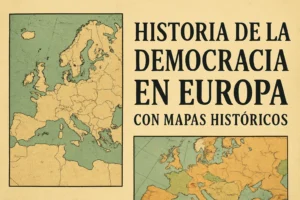 historia de la democracia en Europa con mapas históricos