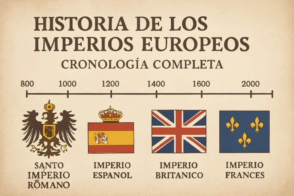 historia de los imperios europeos con cronología completa