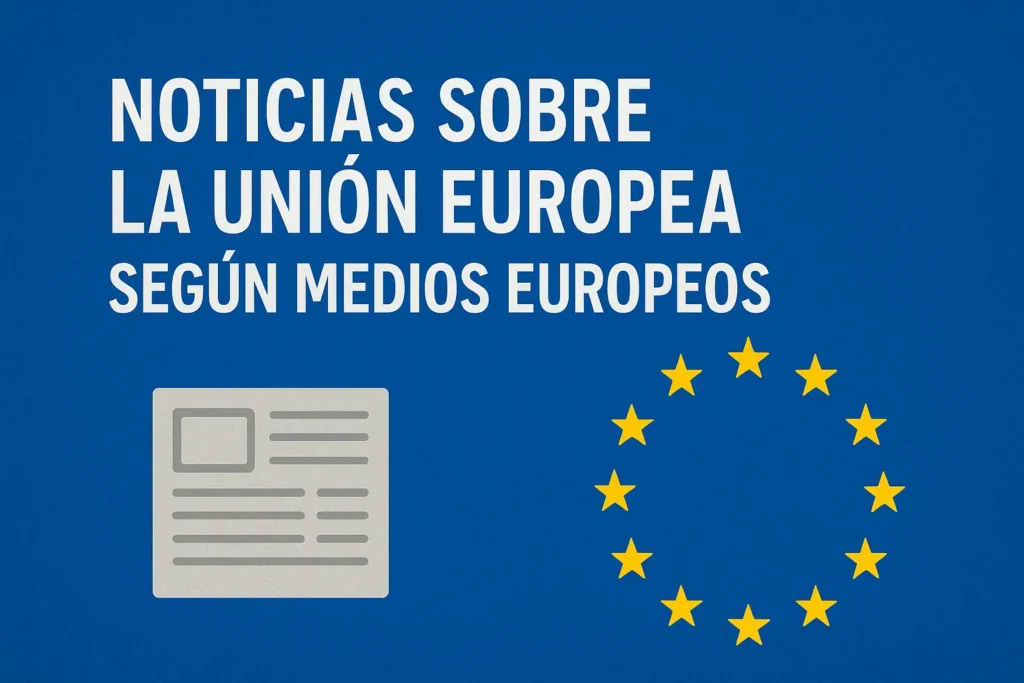 noticias sobre la Unión Europea según medios europeos