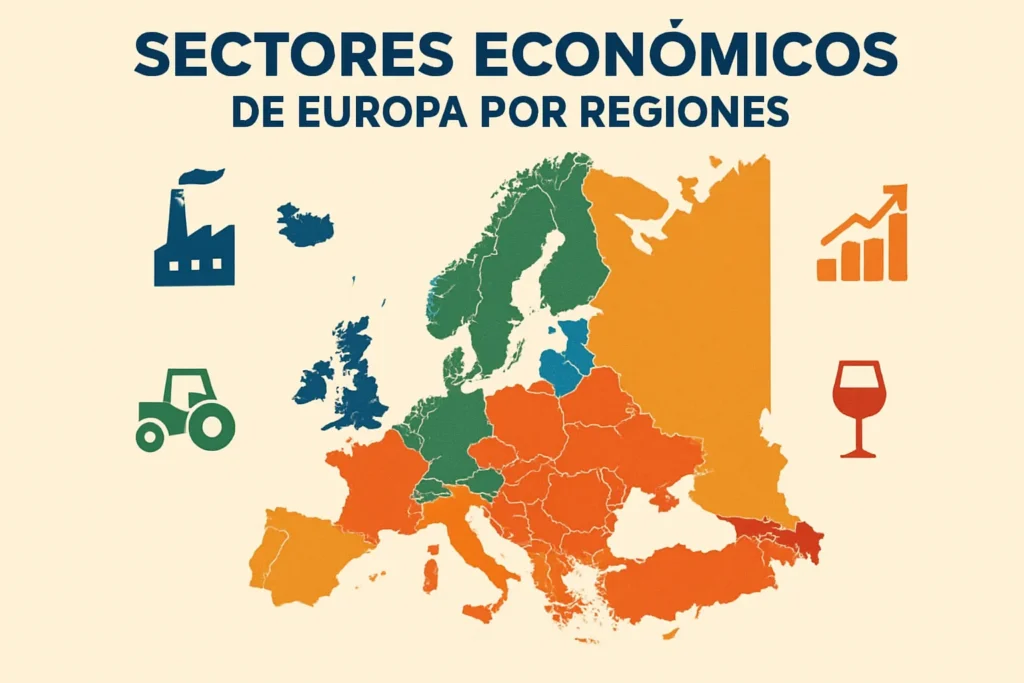 sectores económicos de Europa por regiones