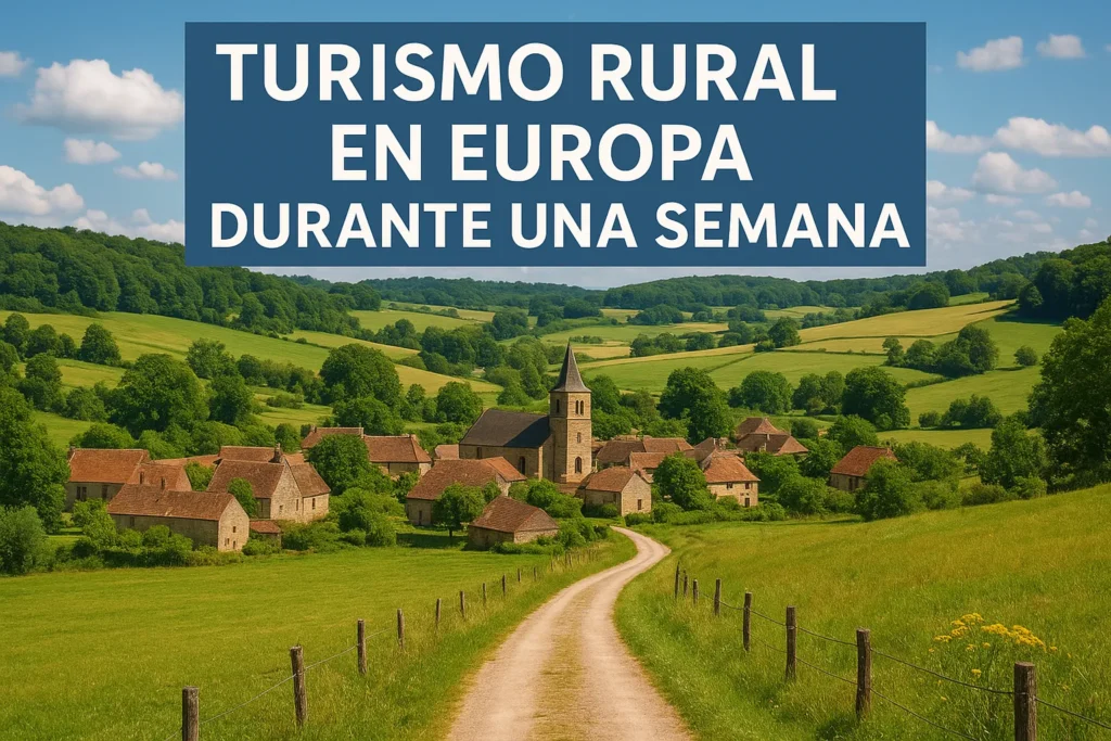 turismo rural en Europa durante una semana