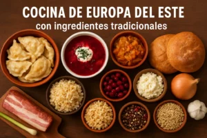 cocina de Europa del Este con ingredientes tradicionales