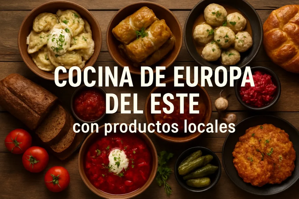 cocina de Europa del Este con productos locales