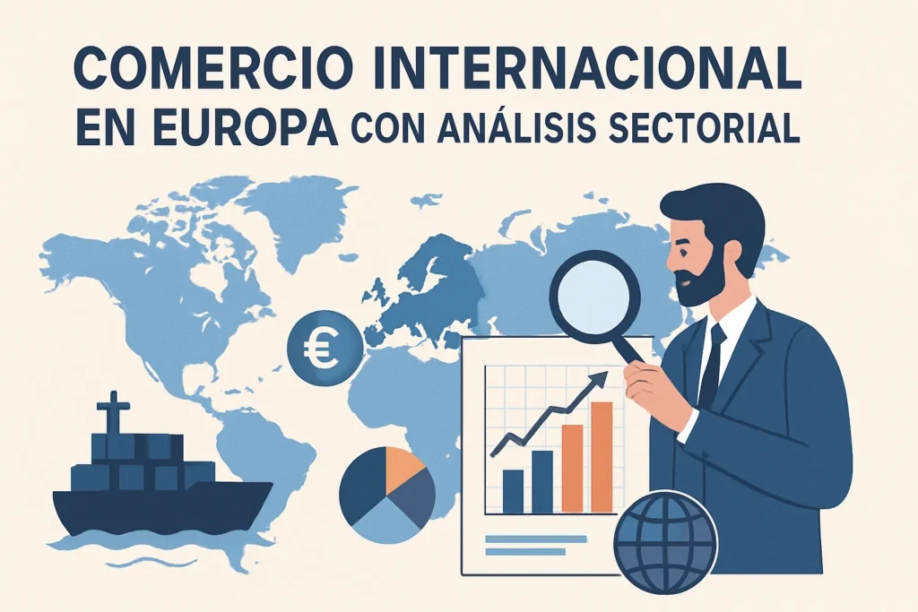 comercio internacional en Europa con análisis sectorial