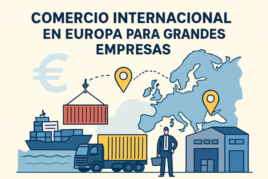 comercio internacional en Europa para grandes empresas