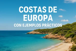 costas de Europa con ejemplos prácticos