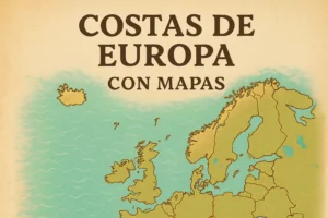 costas de Europa con mapas