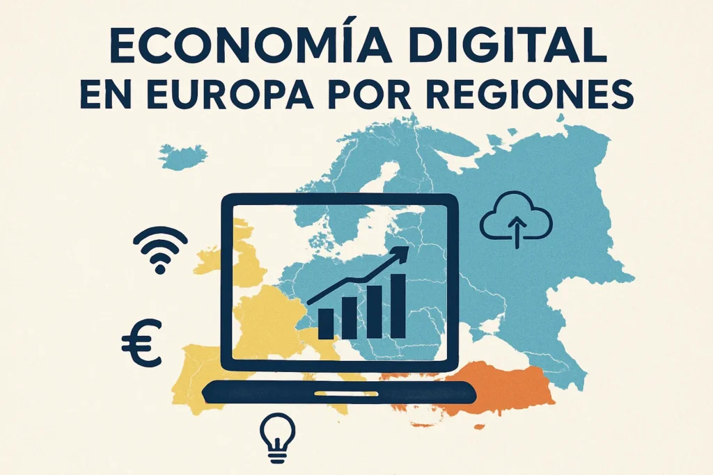 economía digital en Europa por regiones