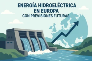 energía hidroeléctrica en Europa con previsiones futuras