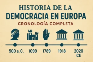 historia de la democracia en Europa con cronología completa