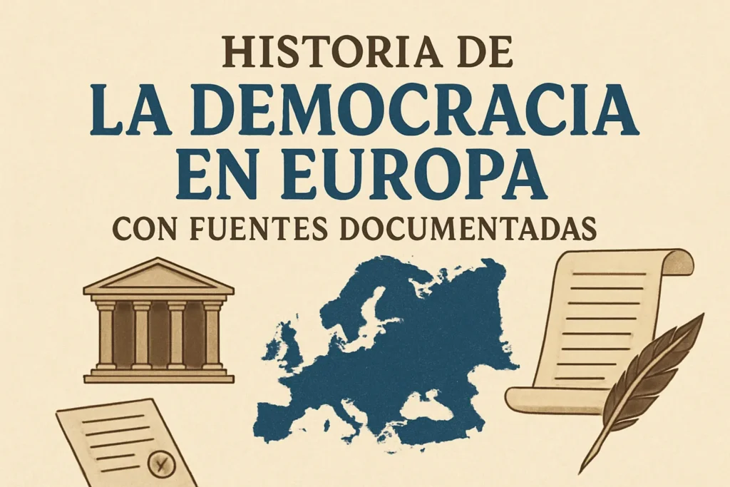 historia de la democracia en Europa con fuentes documentadas