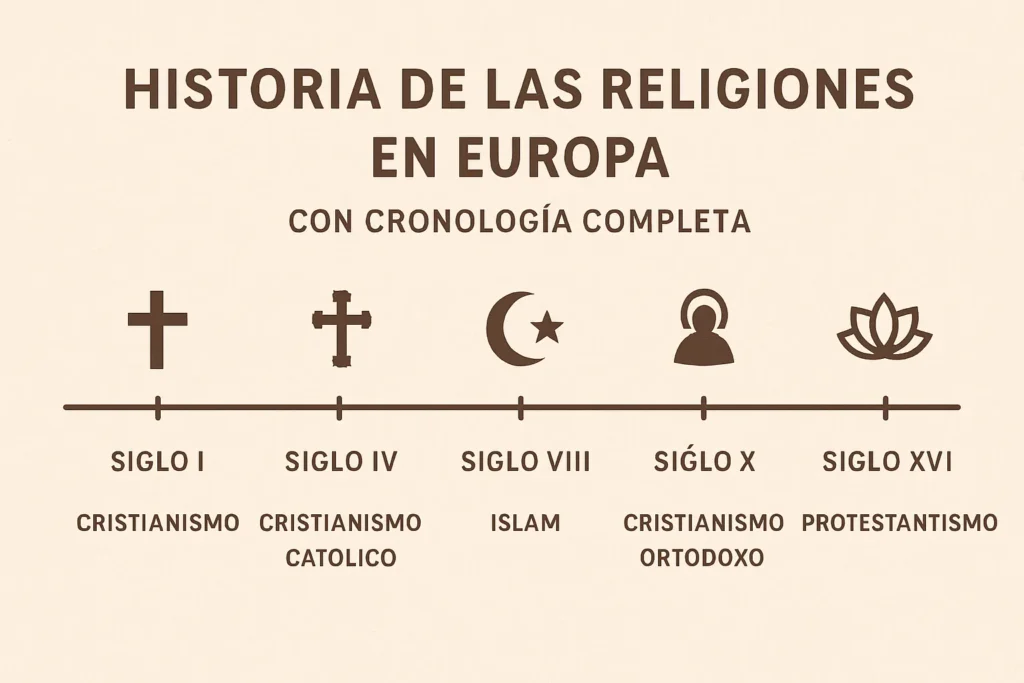 historia de las religiones en Europa con cronología completa