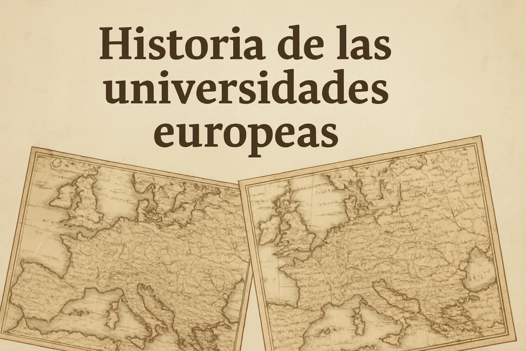 historia de las universidades europeas con mapas históricos