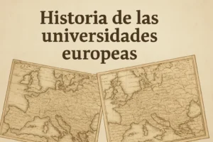 historia de las universidades europeas con mapas históricos