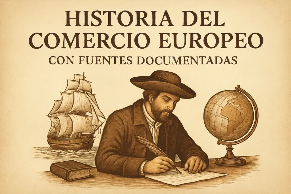 historia del comercio europeo con fuentes documentadas