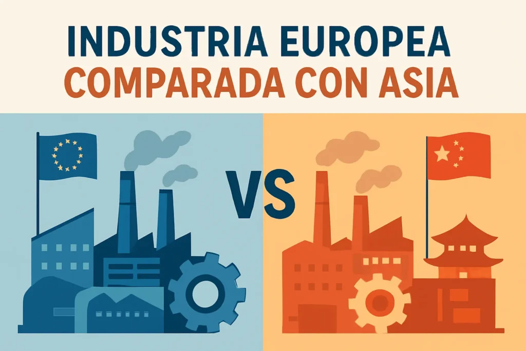 industria europea comparada con Asia