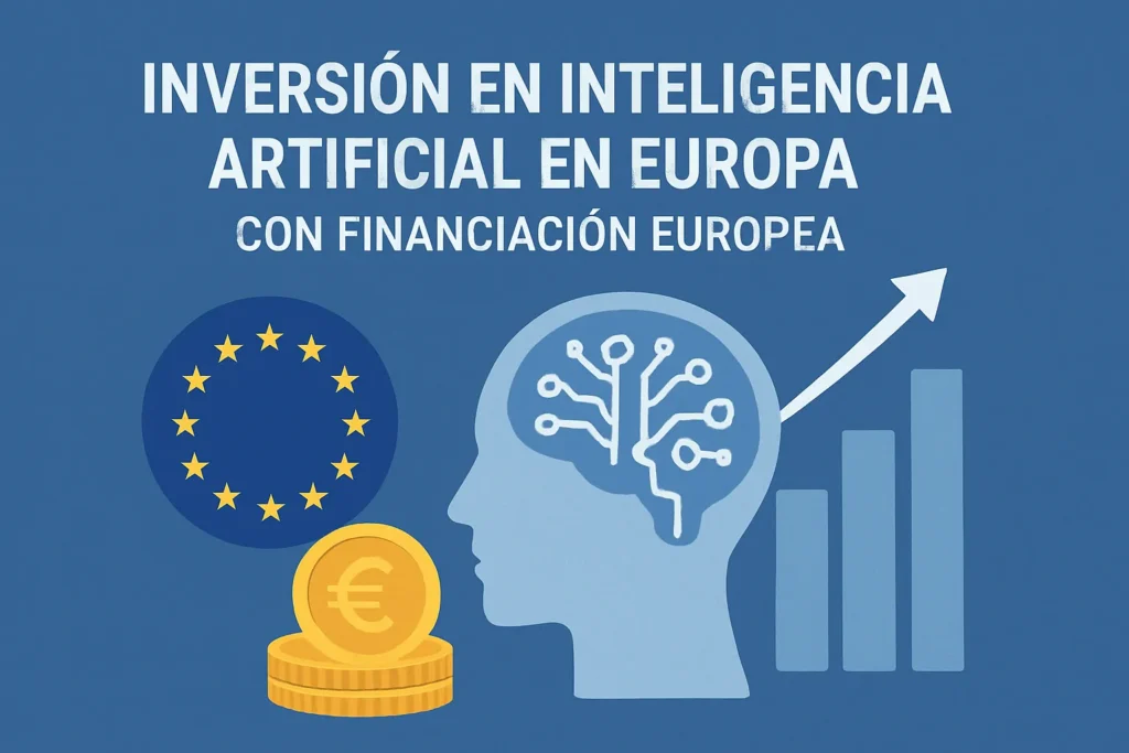 inversión en inteligencia artificial en Europa con financiación europea