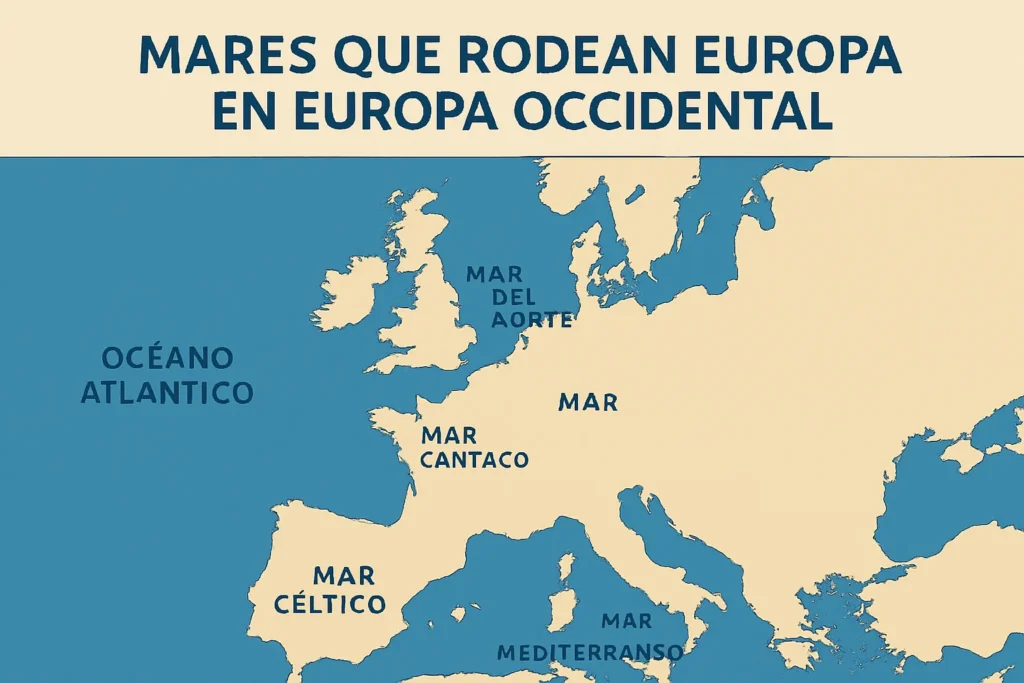 mares que rodean Europa en Europa Occidental